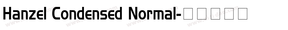 Hanzel Condensed Normal字体转换